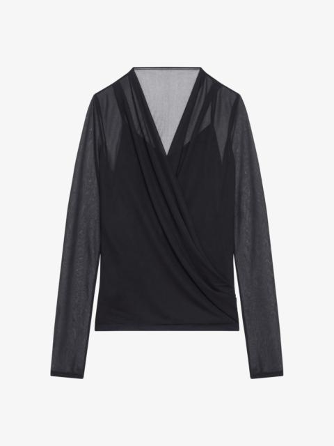 Givenchy DRAPED BLOUSE IN JERSEY