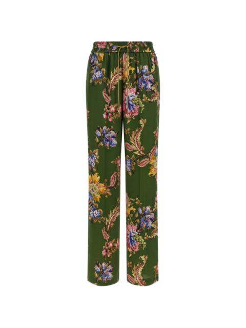 Etro floral-print trousers