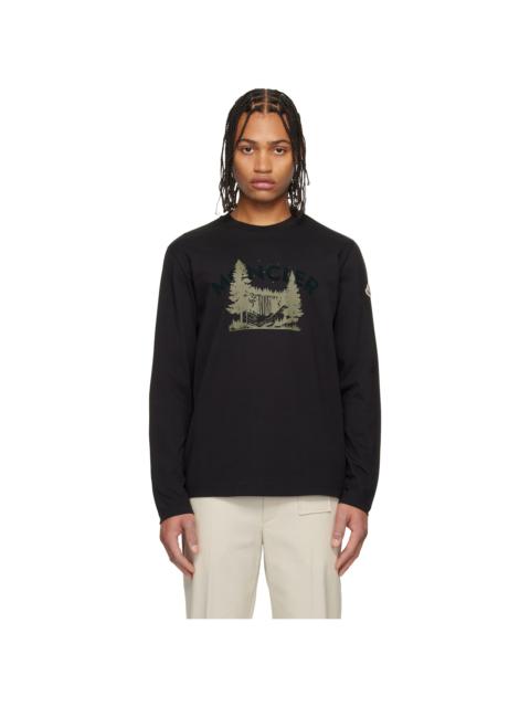Moncler Black Long Sleeve T-shirt