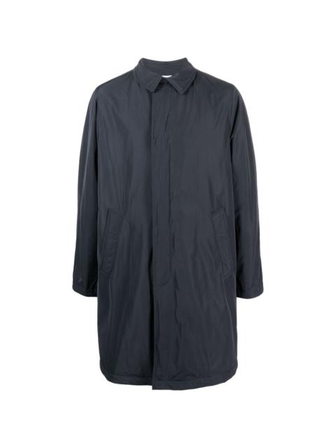 button-tab single-breasted raincoat