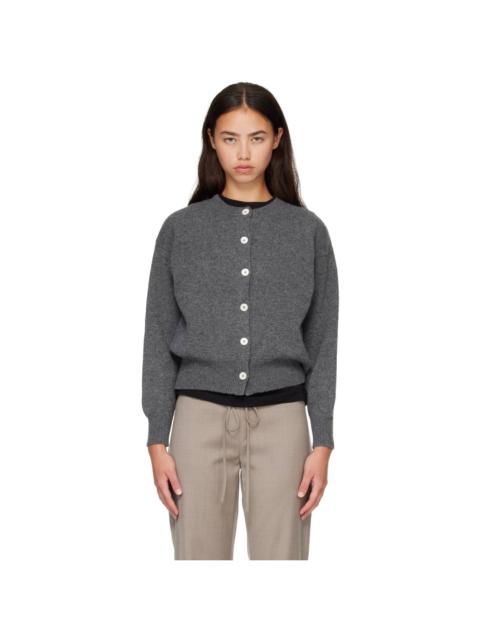 &DAUGHTER Gray Ada Crewneck Cardigan