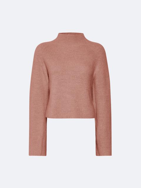 LAPOINTE Merino Mock Neck Sweater