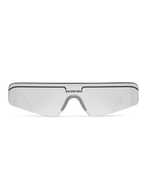 BALENCIAGA Ski Rectangle Sunglasses in Grey