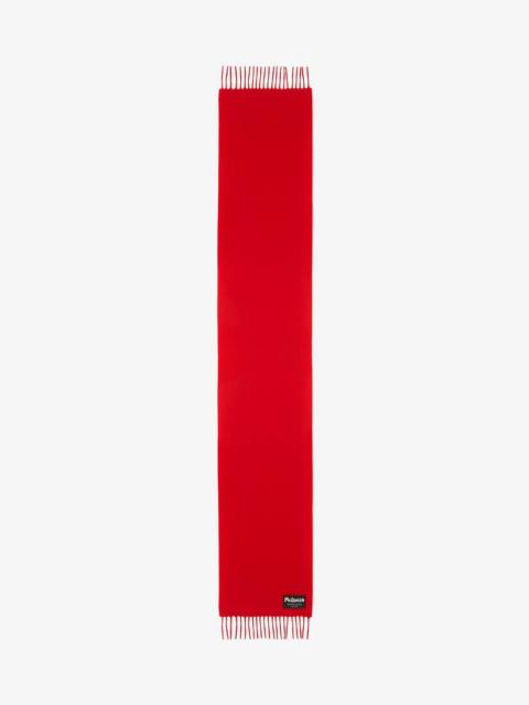 Alexander McQueen Mcqueen Tag Scarf in Orange