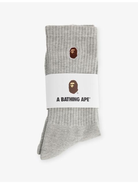 A BATHING APE® One Point Cotton-Blend Crew Socks