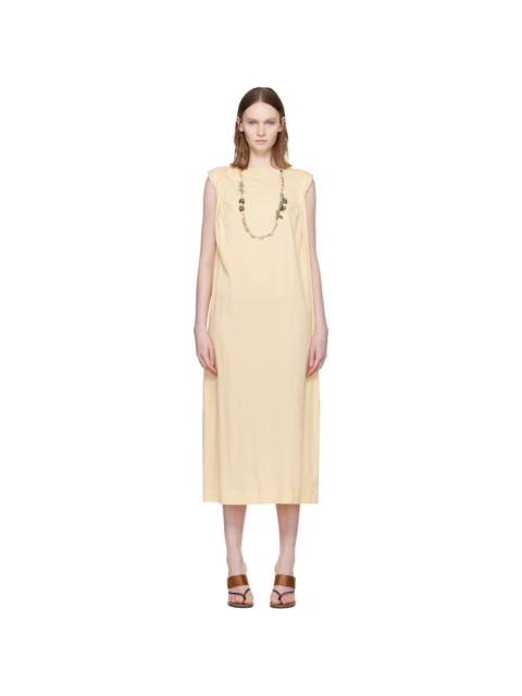 Dries Van Noten Beige Loose T-shirt Maxi Dress
