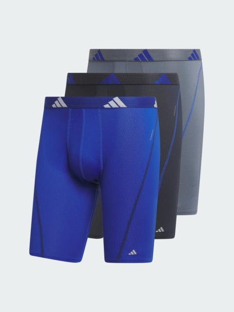 adidas M PRF MSH 3PK LONG BOXER BRIEF