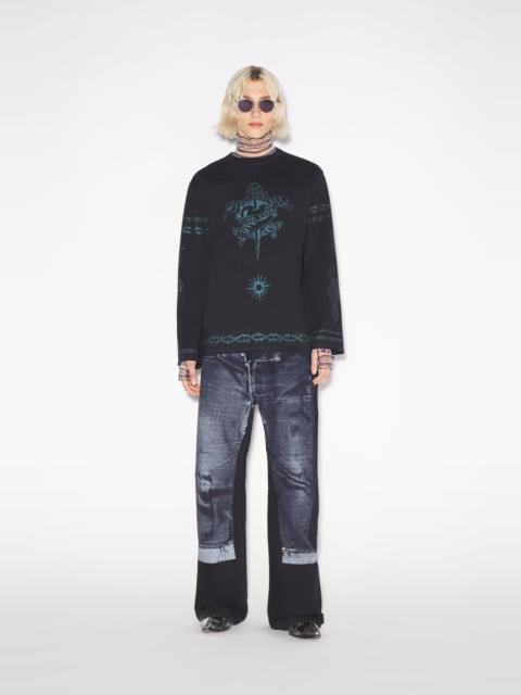 Jean Paul Gaultier THE BLACK TATTOO SAFE SEX SWEATSHIRT