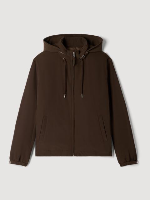 Sandro HOODED ZIP-UP JACKET
