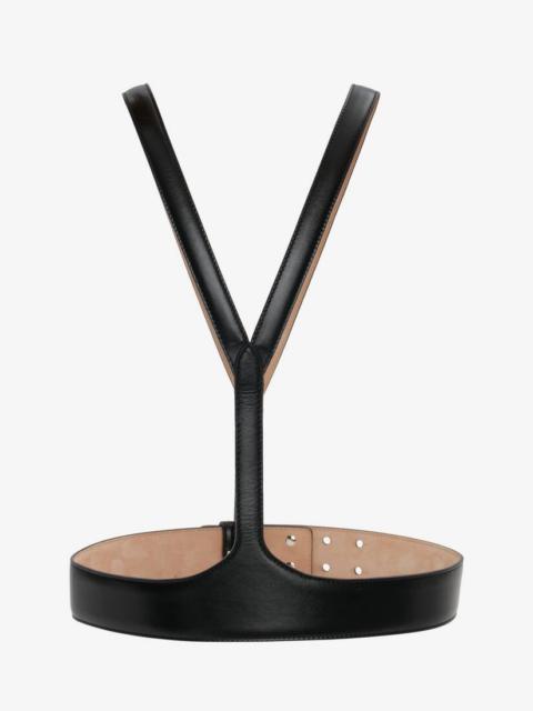Alexander McQueen Women's Leather Harness in Black