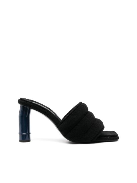 NINA RICCI towelling square-toe mules