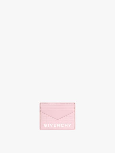 Givenchy G CUT CARD HOLDER IN 4G LEATHER