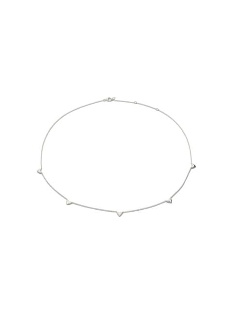 MONICA VINADER Heart Station sterling silver necklace