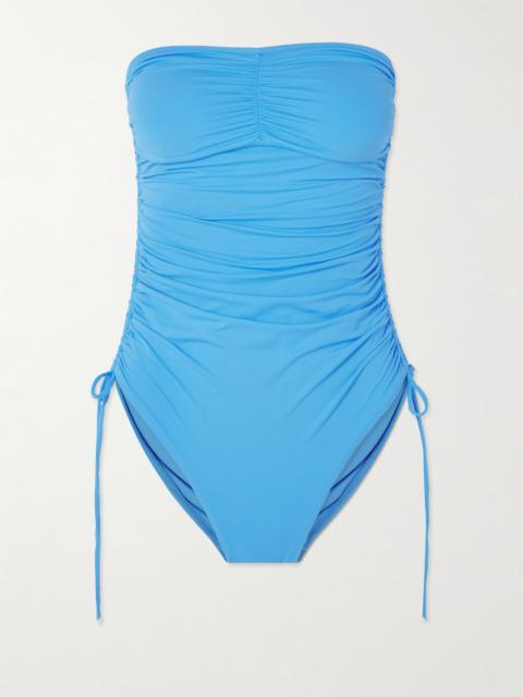 MELISSA ODABASH Sydney Strapless Ruched Swimsuit