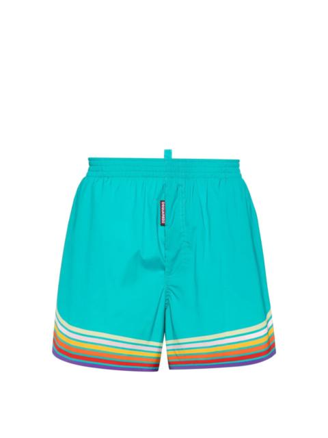 stripe-detail swim shorts