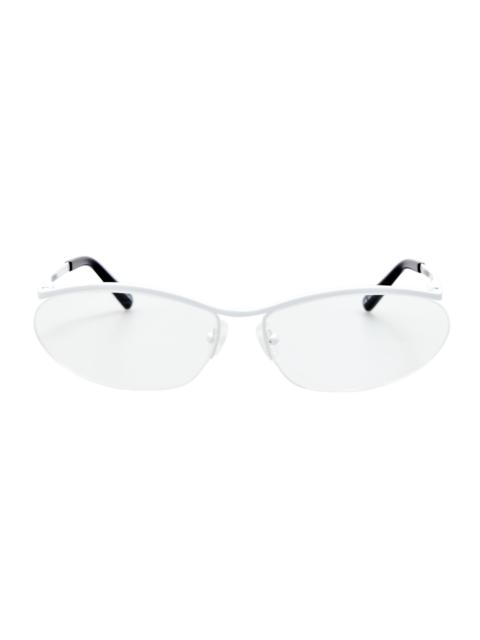 LINDA FARROW Charlotte Optical in Shiny White