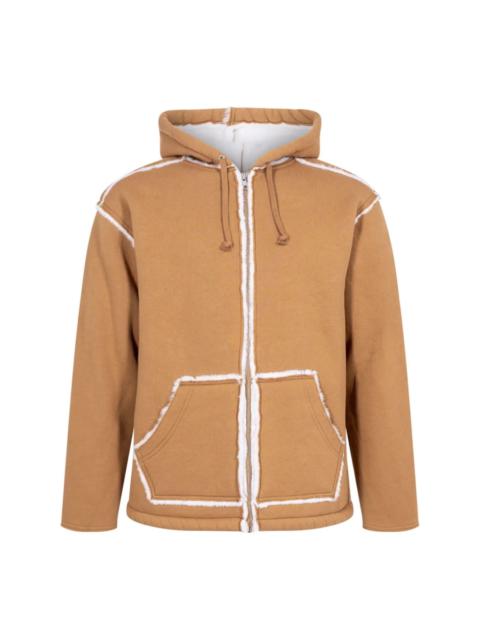 Supreme faux shearling hooded jacket