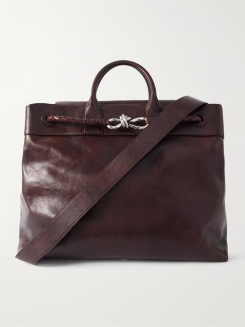 Bottega Veneta Andiamo Large Leather Messenger Bag