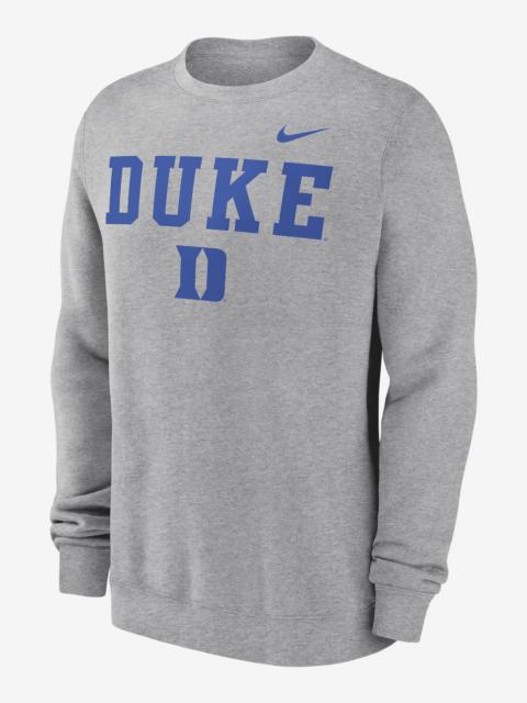 Nike Duke Blue Devils Primetime Primary Stack Men's Nike College Pullover Crew
