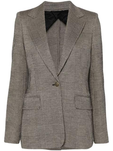 Prince of Wales single-breasted blazer