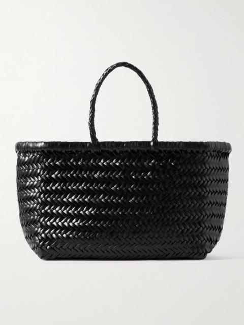 DRAGON DIFFUSION Bamboo Triple Jump Small Woven Leather Tote