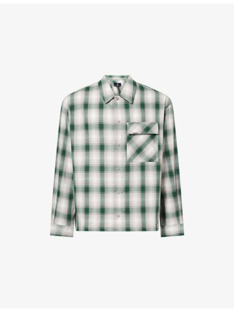 REPRESENT Check Waffle Cotton-Flannel Shirt