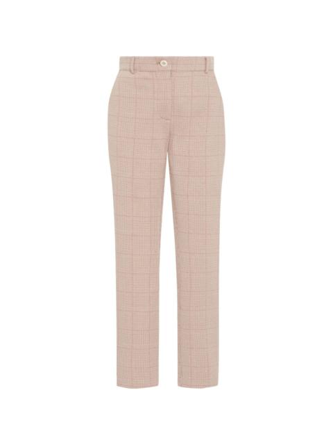 ROSETTA GETTY plaid-pattern skinny trousers