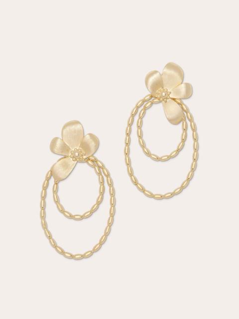 RAMY BROOK Anya Flower Hoop Earrings