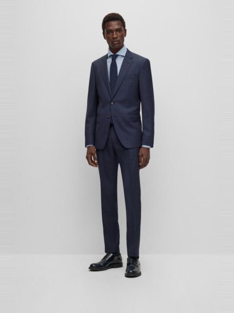 BOSS SLIM-FIT SUIT IN VIRGIN WOOL WITH SIGNATURE LINING