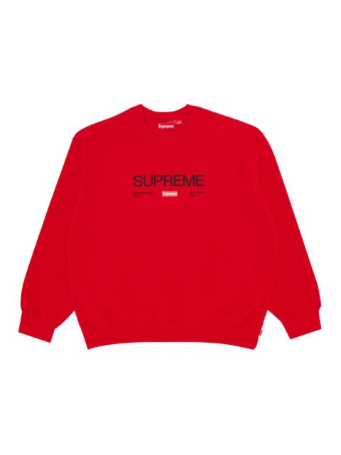 Supreme Established Crewneck 'Red'