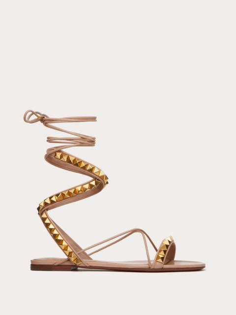 Valentino ROCKSTUD NO LIMIT NAPPA FLAT SANDAL