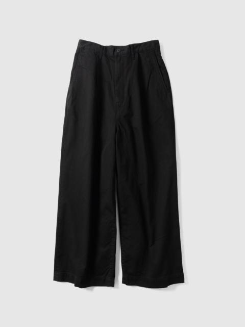 Kapital Chino High Waisted NIME Pants Black