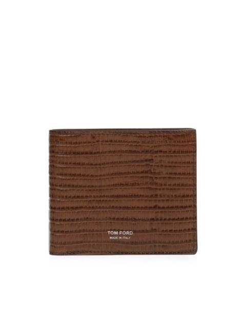 TOM FORD lizard-effect leather wallet