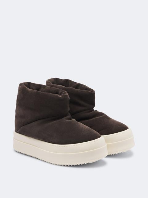 Rick Owens Mega Bumper suede ankle boots