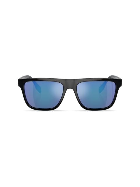 Burberry logo-print square-frame sunglasses
