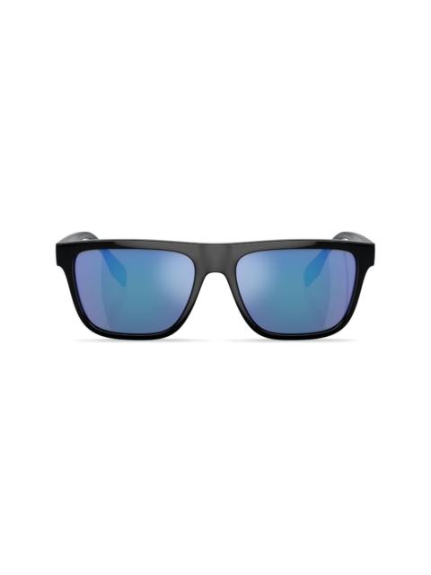 logo-print square-frame sunglasses