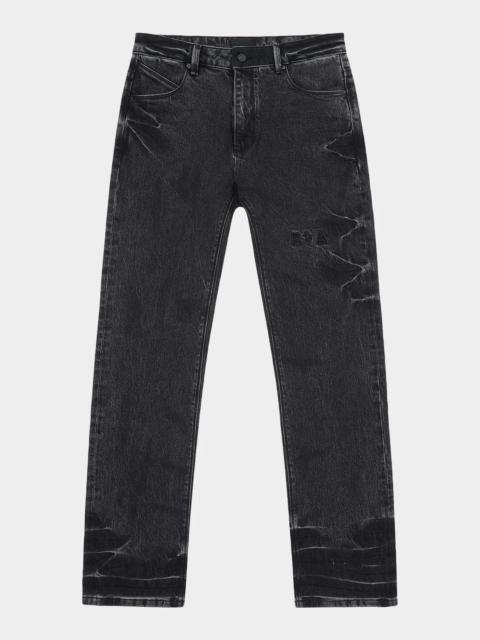 RTA Men's Haru Grey-Wash Slim Fit Jeans