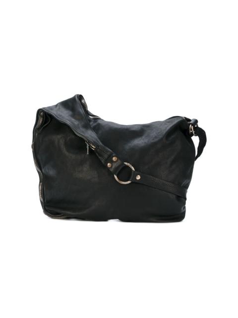 Guidi zipped messenger bag