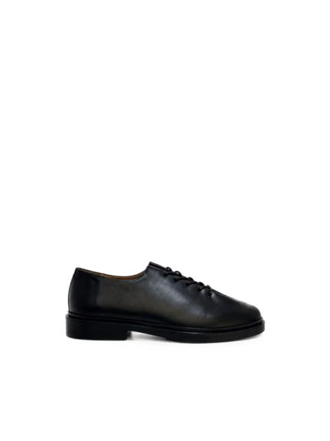 Jacques Solovière Edouard front-pleat leather Derby shoes