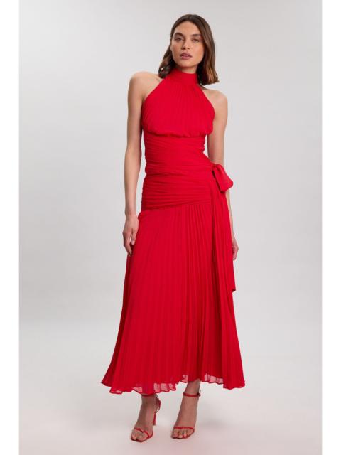 KAREN MILLEN Crinkle Chiffon Halterneck Top
