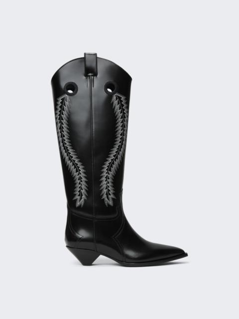 PUCCI Leather Boots Black