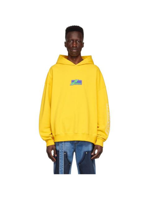 Yellow Cotton Hoodie