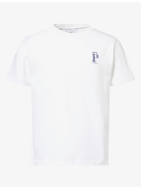 PERCIVAL Cyril Embroidered-Logo Cotton T-shirt