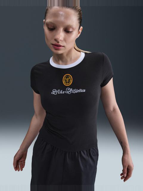 Nike Nike 스포츠웨어 Chill Knit 여성 슬림 Cropped 티셔츠