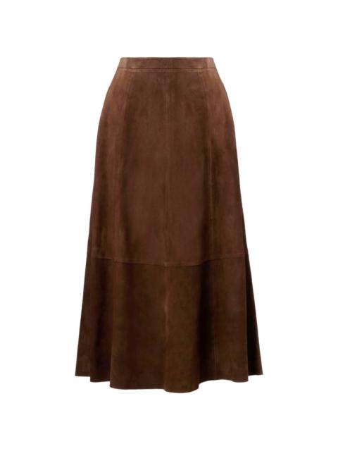 Vince A-line flared midi skirt