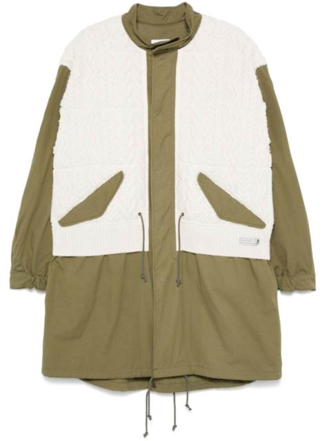 Junya Watanabe MAN x Richmond Knitwear panelled parka