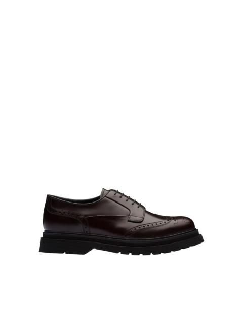 Prada Brushed Leather Derby Shoes