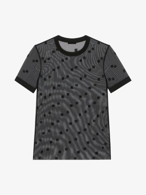 Givenchy SLIM FIT T-SHIRT IN 4G TULLE
