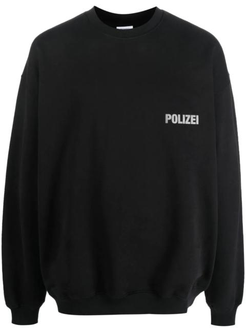 VETEMENTS text print sweatshirt