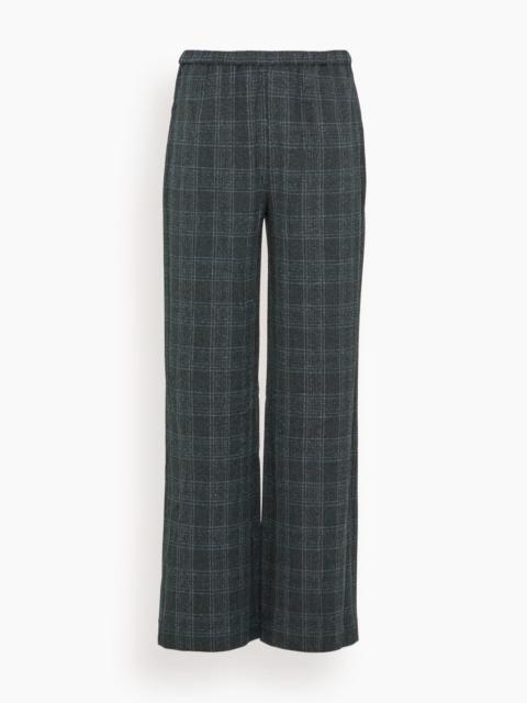 STAUD Denali Pant in Ink Blue Plaid